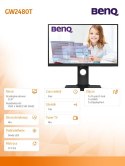 Monitor 24 GW2480T LED 5ms/20mln/IPS/HDMI/CZARNY