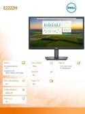 Monitor E2222H 21,5 LED 1920x1080/VGA/DP/3Y