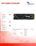 Dysk SSD XPG GAMIX S70 BLADE 2TB PCIe 4x4 7.4/6.7 GBs
