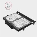 RHD-435 Ramka metalowa do montażu 4x 2.5" HDD (2x 2.5" HDD/SSD & 1x 3.5" HDD) w pozycji 5.25" Czarna