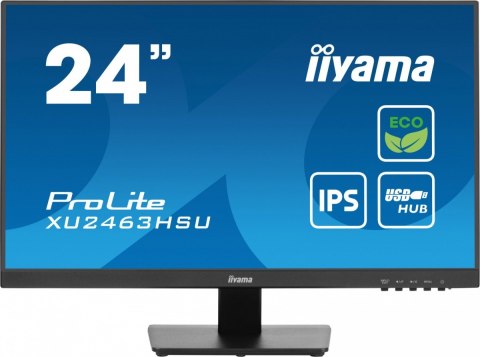 Monitor 24 cale XU2463HSU-B1 IPS,100HZ,ECO,3ms,SLIM,HDMI,DP,2x USB3.2 ,TCO,EPEAT