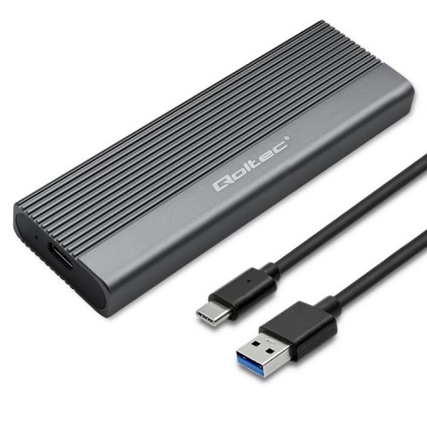 Obudowa | kieszeń na dysk SSD M.2 | SATA | NGFF | USB-C | Super speed 6Gb/s | 2TB | Szara