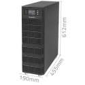 Zasilacz awaryjny UPS 6kVA | 6000W | Power Factor 1.0 | LCD | EPO| USB | On line