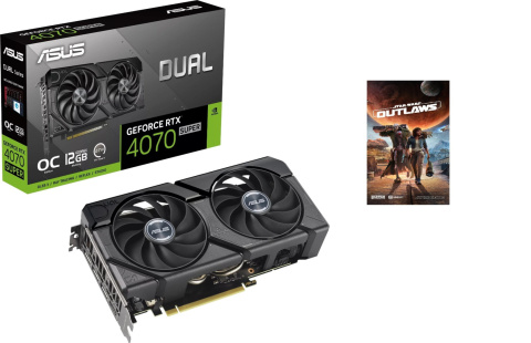 Karta graficzna Asus DUAL RTX4070 SUPER OC EVO 12 GB GDDR6X DLSS 3