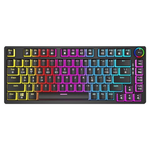 Klawiatura mechaniczna bezprzewodowa PHENIX Gateron Red Pro, ABS