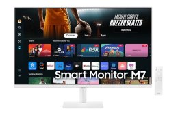 Monitor 32 cale SMART M70D VA 3840x2160 UHD 16:9 2xHDMI 3xUSB 2.0 1xUSB-C (65W) 4ms 60Hz WiFi/BT głośniki płaski biały 2Yd2d