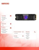 Dysk SSD NM1090 1TB Gen5 11500/9000 Radiator RGB