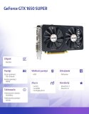 Karta graficzna GeForce GTX 1650 SUPER 4GB GDDR6 128Bit DP DVI HDMI Dual Fan