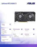 Karta graficzna GeForce RTX 4060 Ti DUAL OC 8GB EVO GDDR6 128bit 3DP