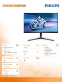 Monitor 25M2N5200P 24.5 cala IPS 280Hz HDMIx2 DP HAS