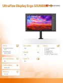 Monitor 32UN880P-B 31.5 cala 4K UHD HDR 10 FreeSync