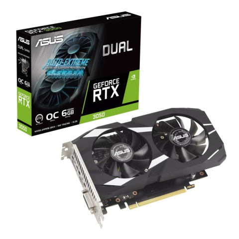 Karta ASUS Dual GeForce RTX 3050 6GB OC DUAL-RTX3050-O6G