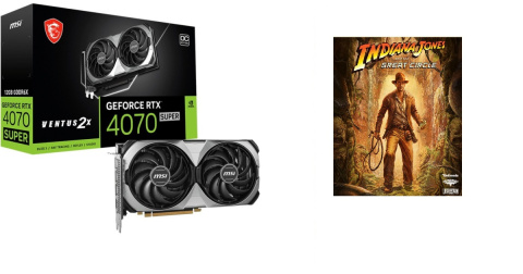 Karta MSI RTX 4070 SUPER 12GB VENTUS 2X OC GDDR6X DLSS 3