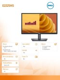 Monitor E2225HS 21.4 cala LED VA FHD/(1920x1080)/16:9/DP/HDMI/VGA/Głośniki/3Y