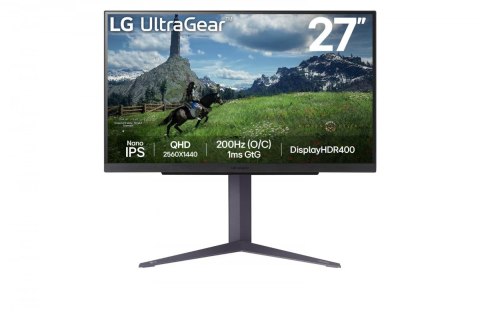 Monitor 27 cali 27GS85Q-B QHD UltraGear 100Hz, 1ms, 400cd, HDMI, DP, USB, Pivot, HAS